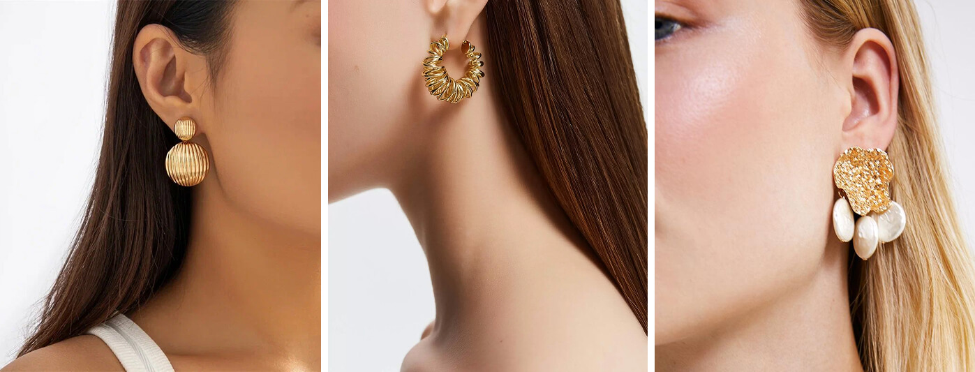 Pendientes de aro de rejilla hechos con precisión | Del diseño del cliente al producto final perfecto