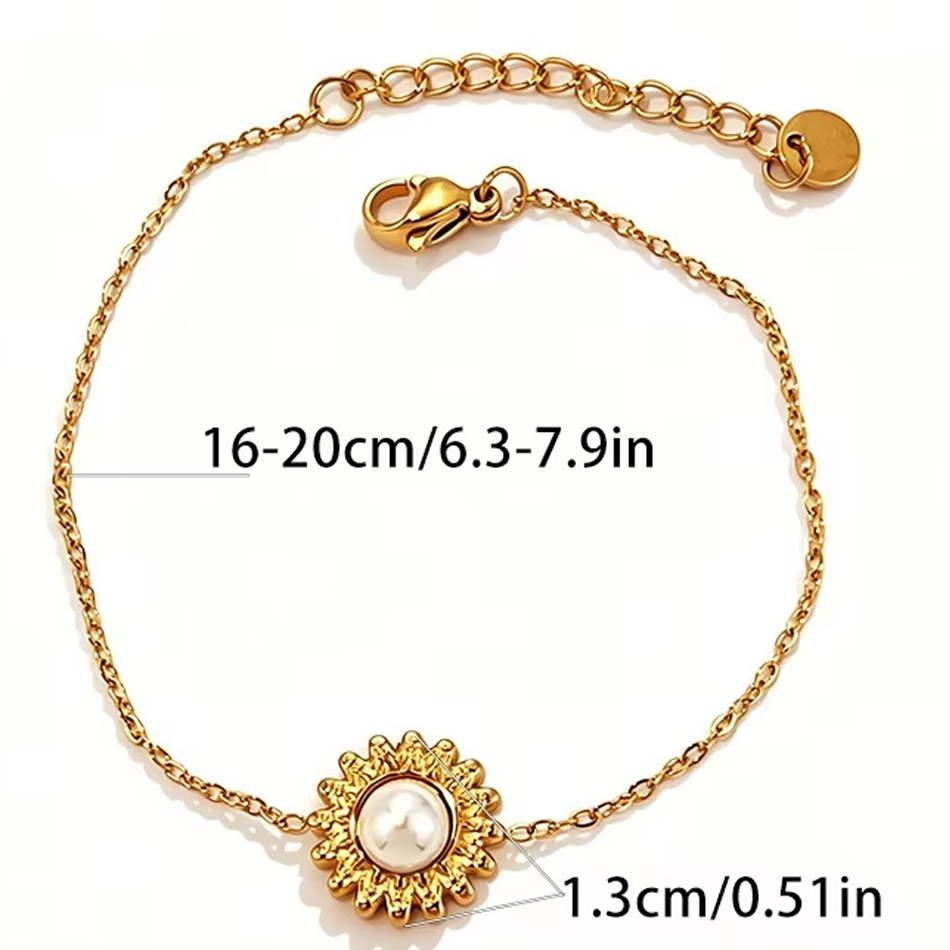 Joyería personalizada OEM, pulseras con dijes de moda ajustables de circonio de acero inoxidable chapado en oro delicado Vintage para mujer, joyería