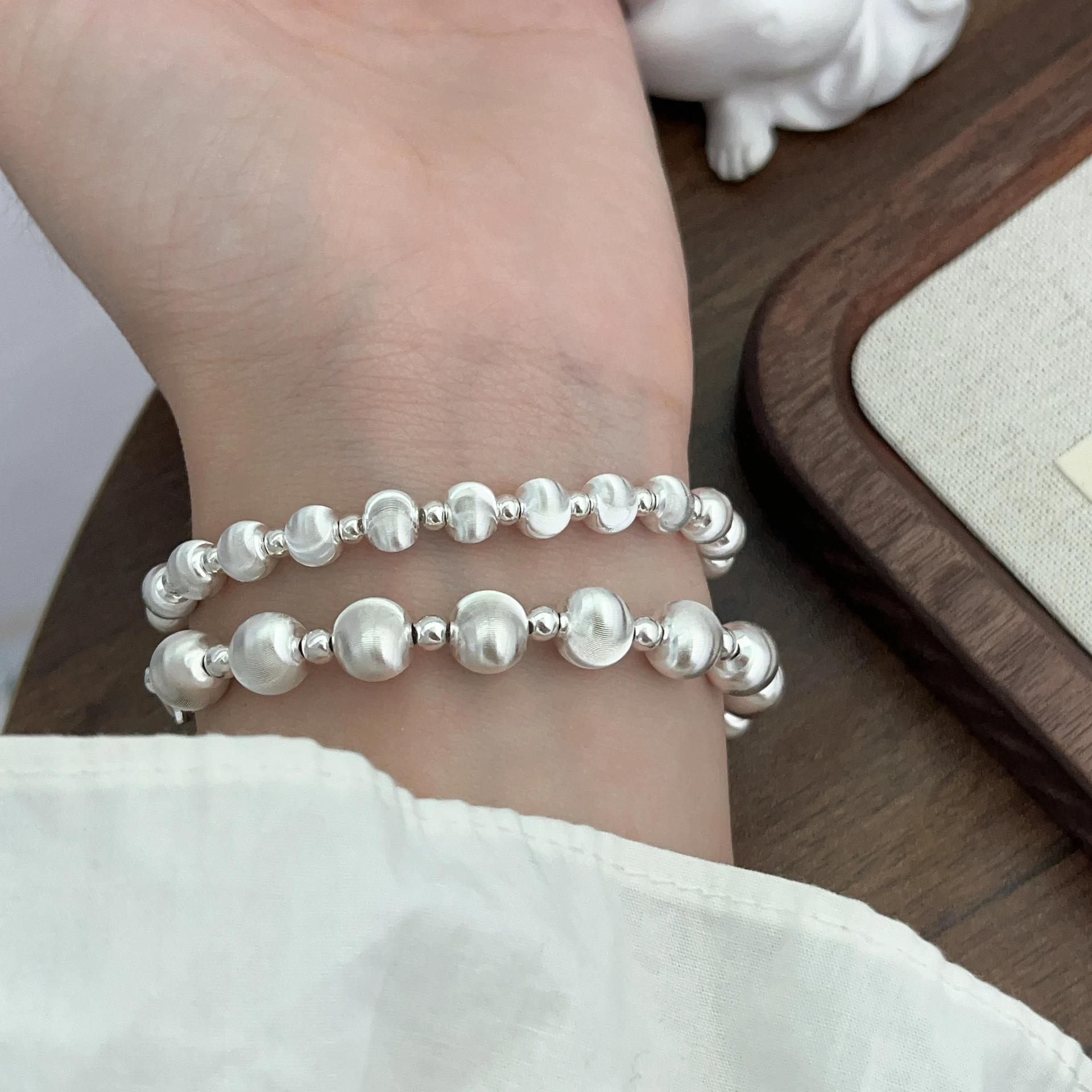 Fabricantes de plata 925 personalizados en China Brazalete de ojo de gato con l&aacute;ser de plata 925 cep