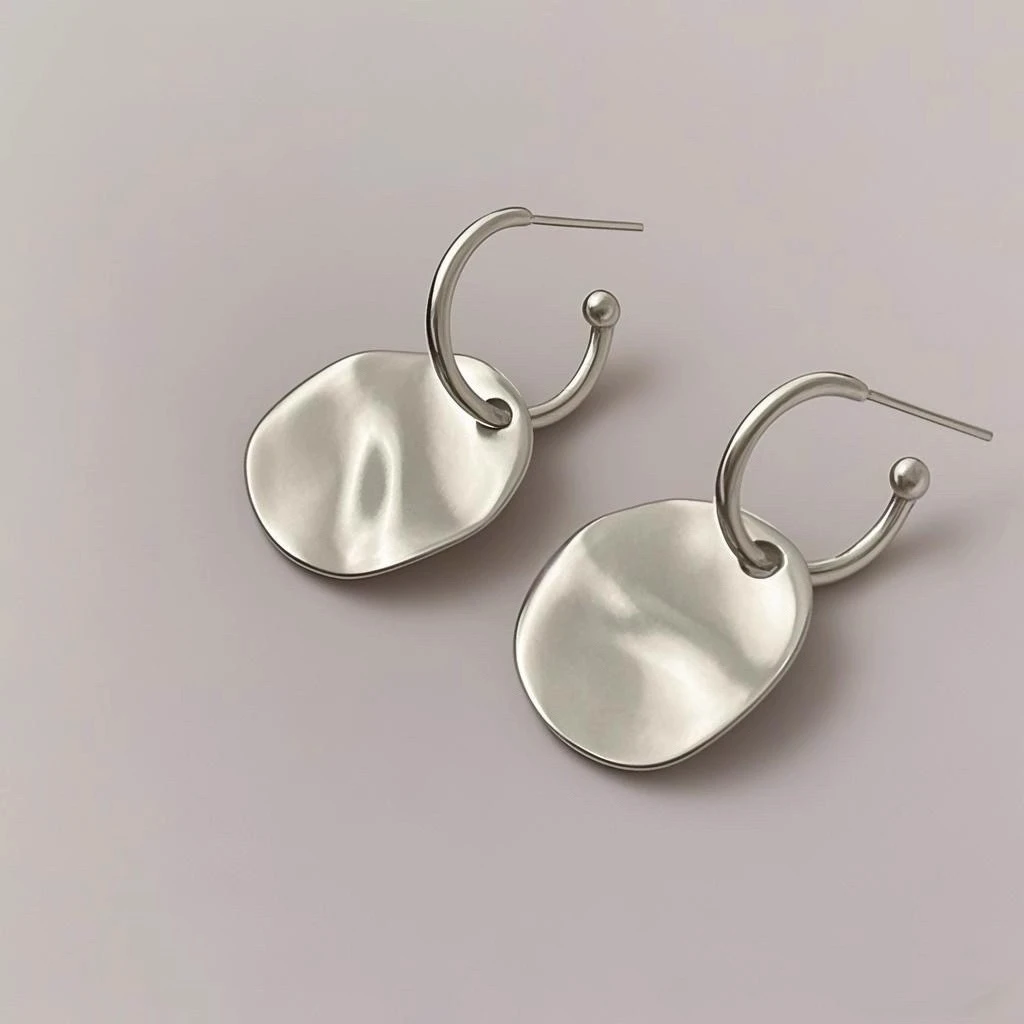 Fabricante de joyer&iacute;a de plata 925 personalizada Pendientes de aro Mujer Joyer&iacute;a de moda individuali