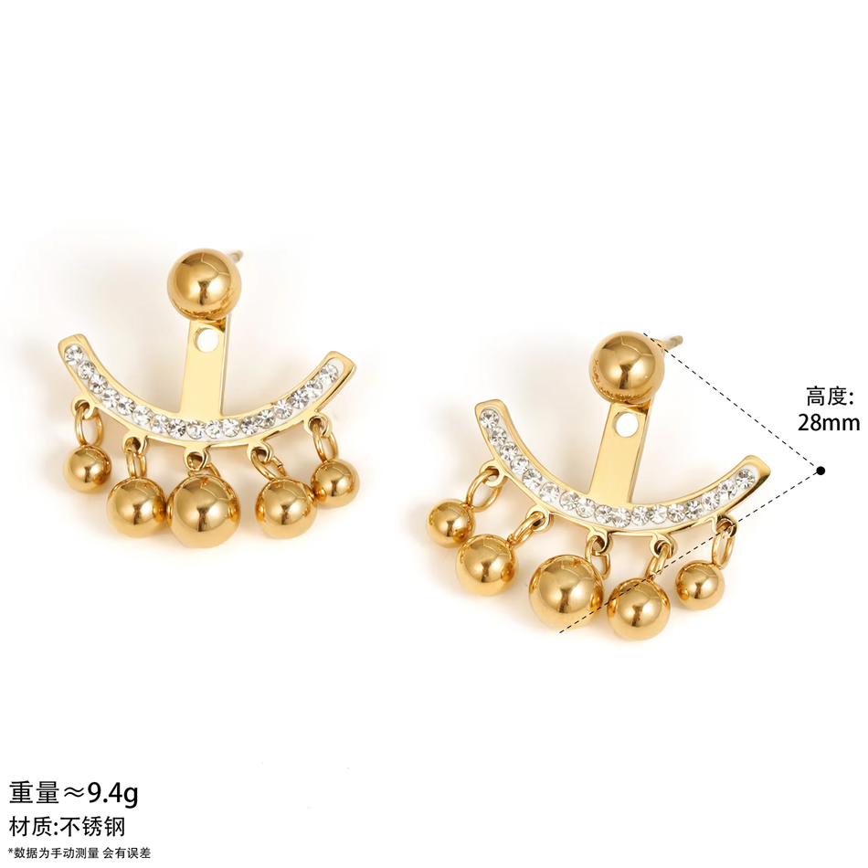 Pendientes de gota de rocío brillantes, joyería personalizada OEM, minimalismo con pendientes de moda apilables de diamantes CZ desmontables